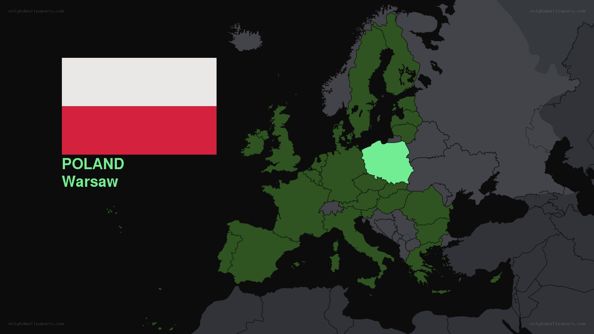 Poland on European map