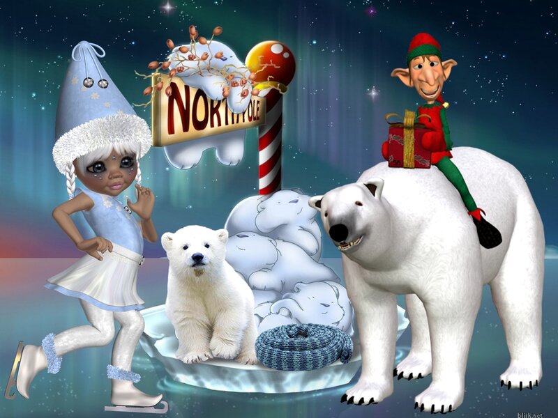 Polar Bear and Elf