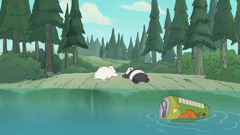 Polar Bear and Panda Sleeping