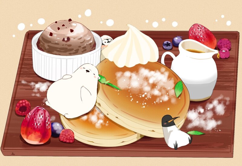 Polar Bear and Penguin — Brown
