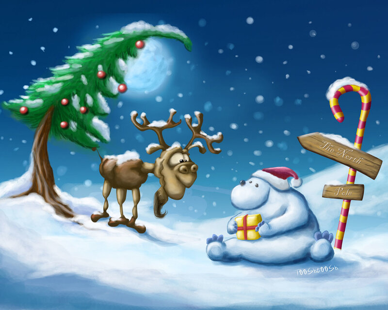 Polar Bear and Reindeer
