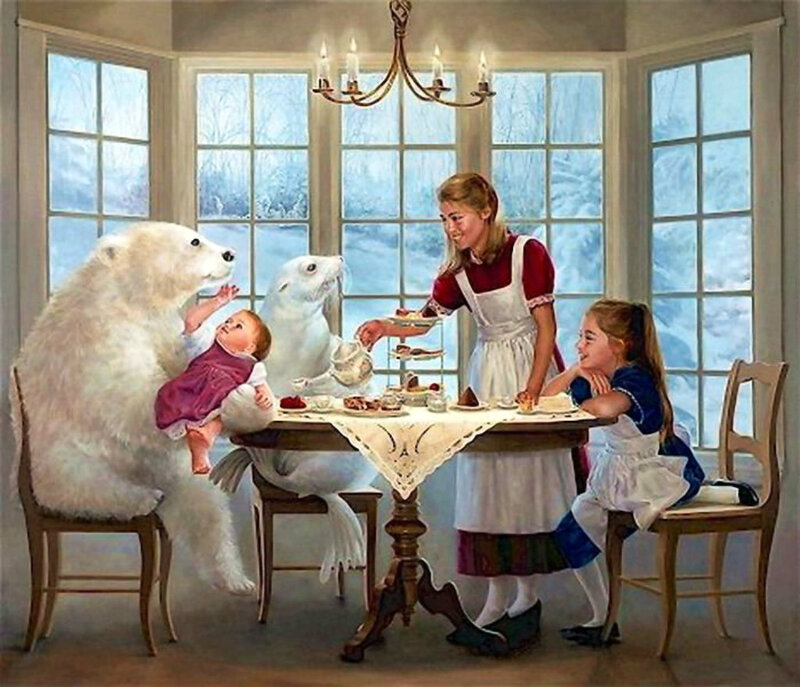 Polar Bear at Tea Party