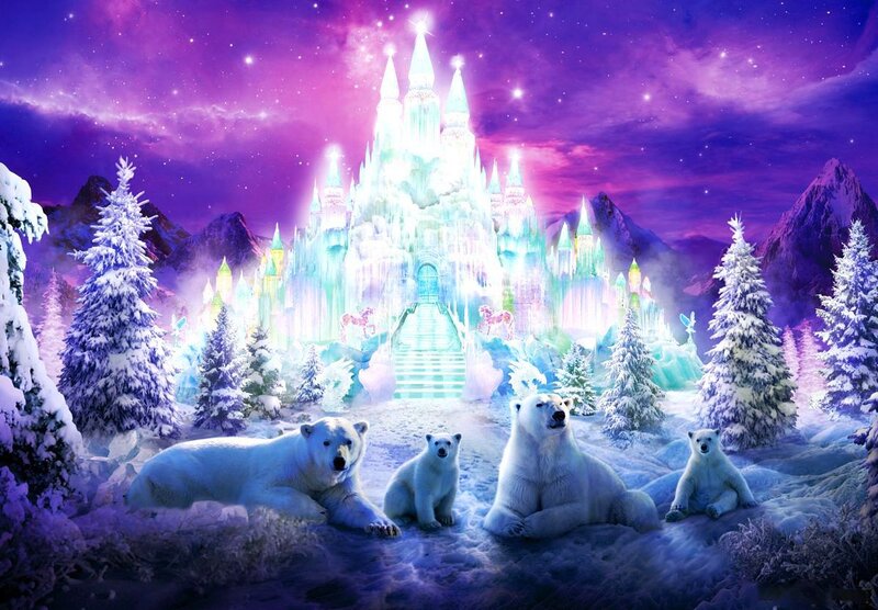 Polar Bear Family — Purple