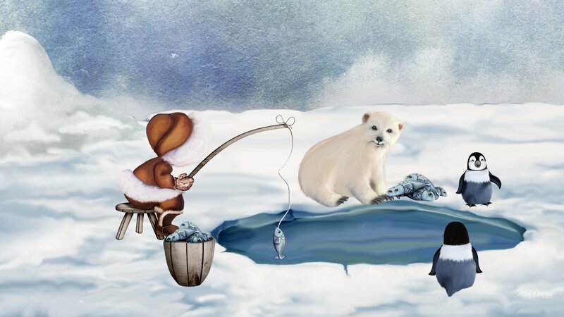 Polar Bear Fishing