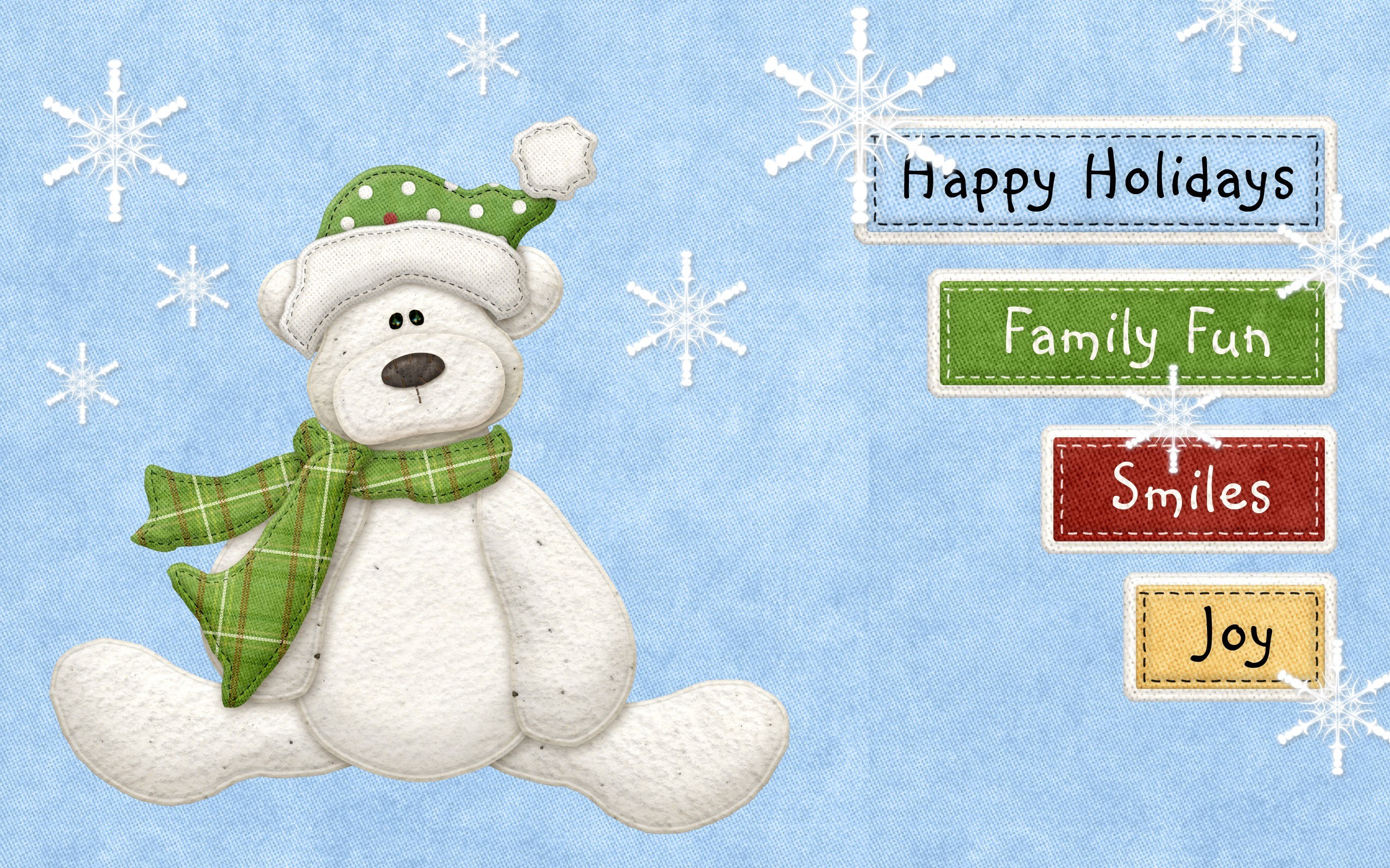 Polar bear holiday card