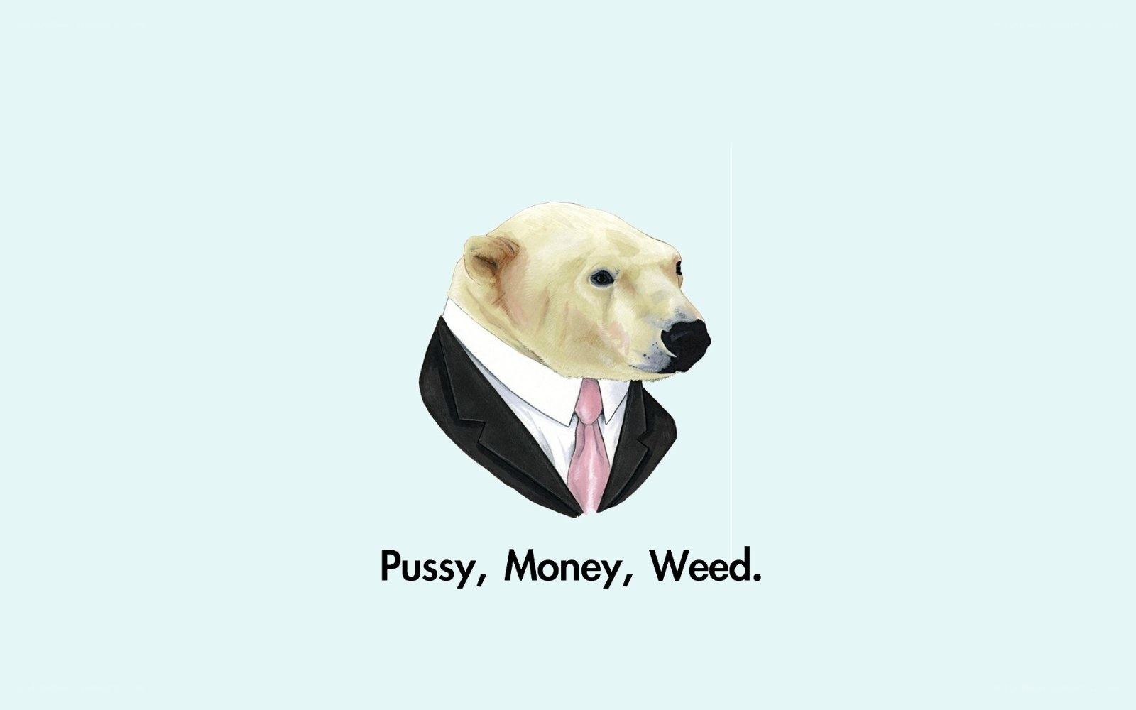 polar bear in a suit