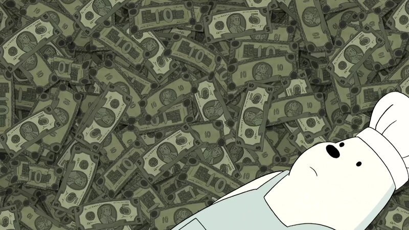 Polar Bear in Money