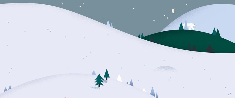 Polar Bear on Hill