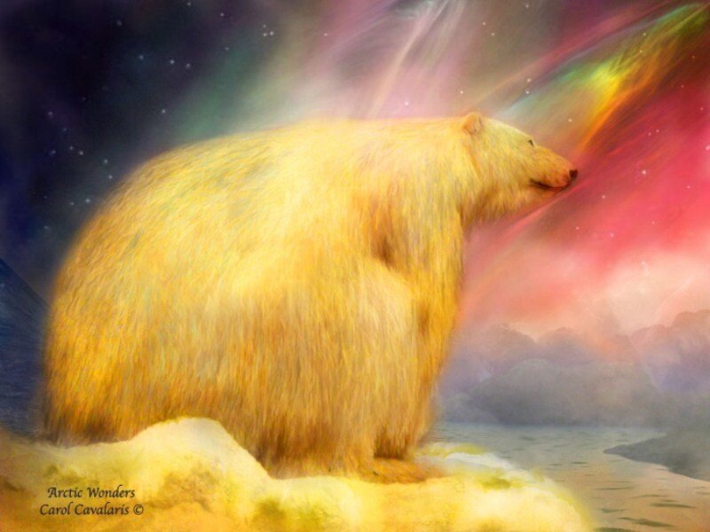 Polar Bear on Ice — Yellow