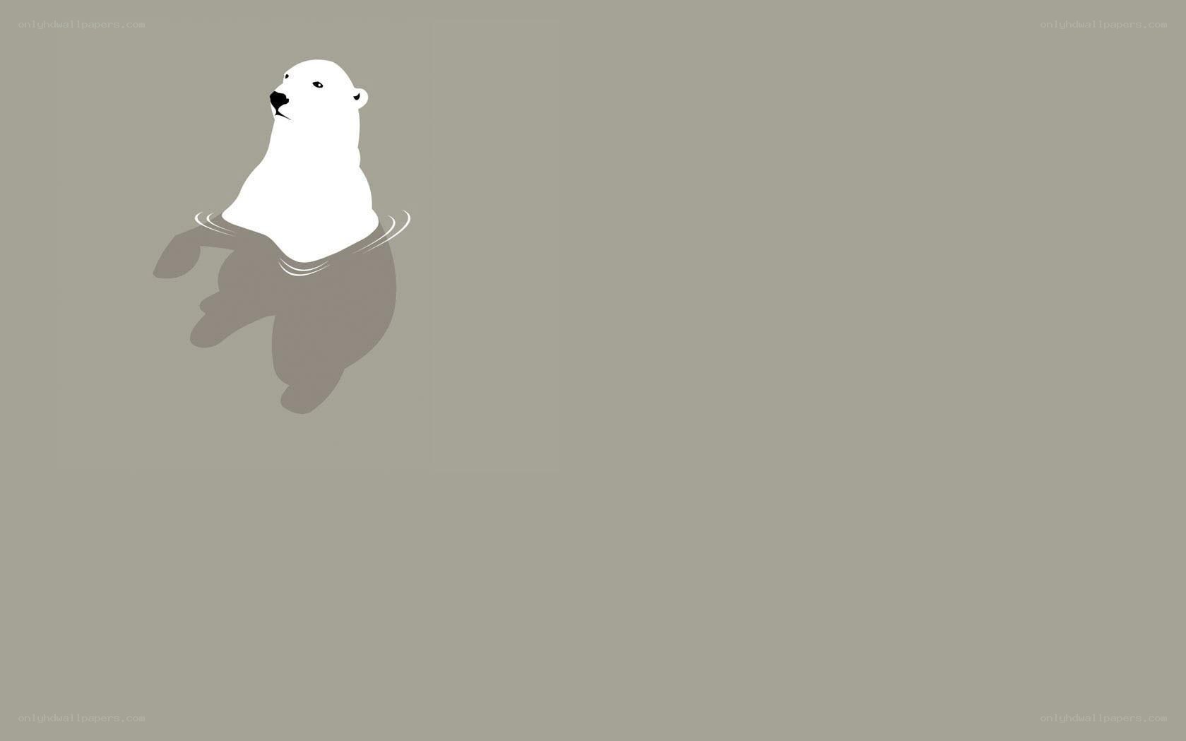 polar bear swimming