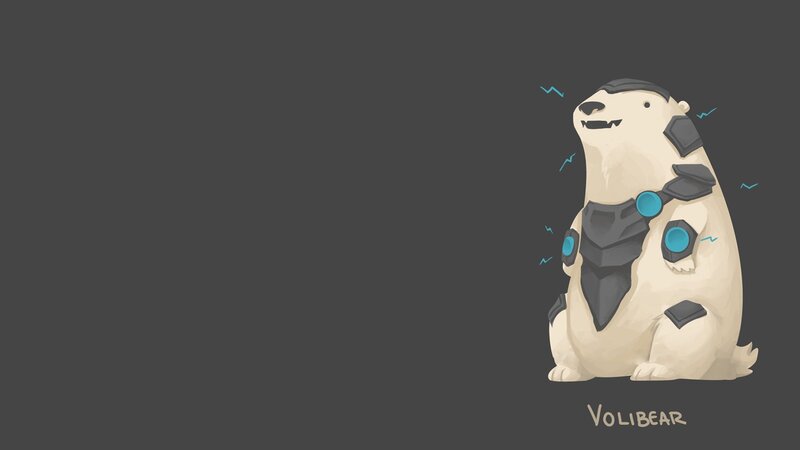 Polar Bear with Armor — Gray