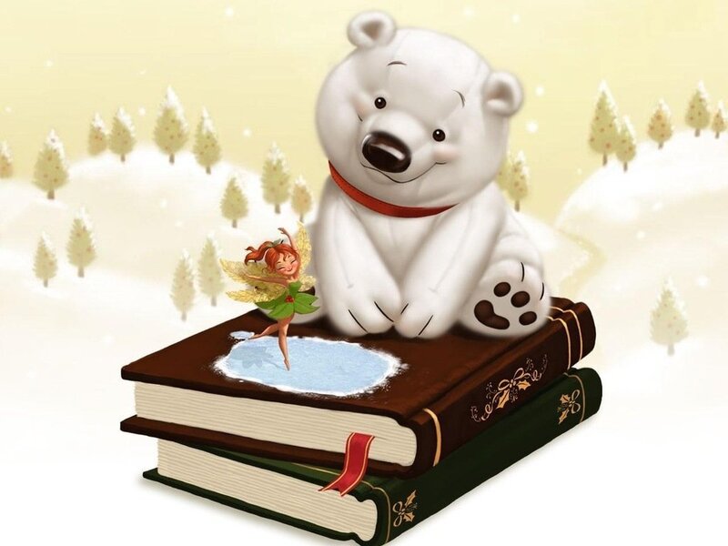Polar Bear with Fairy