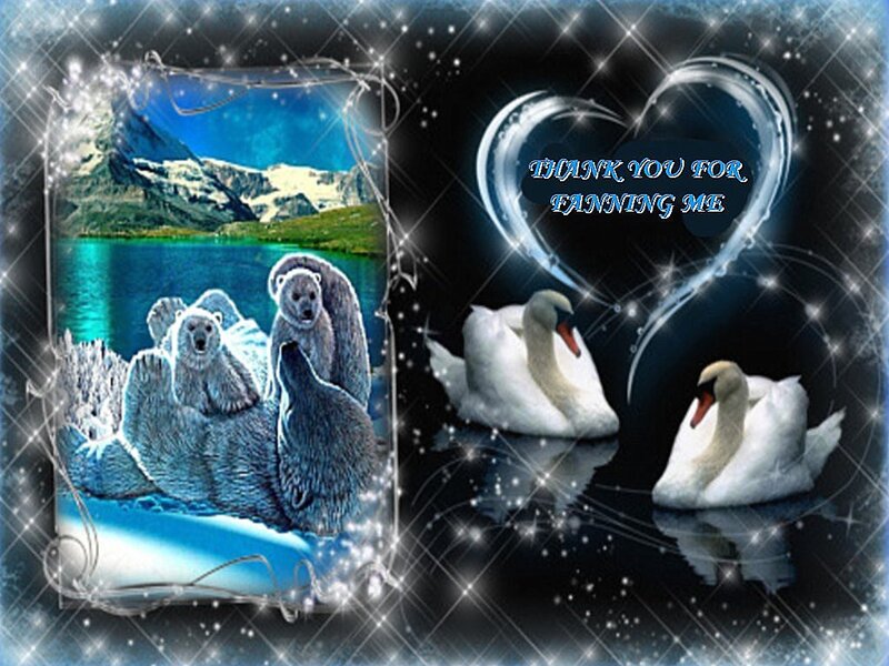 Polar Bears on Ice — Blue, Serene, Night