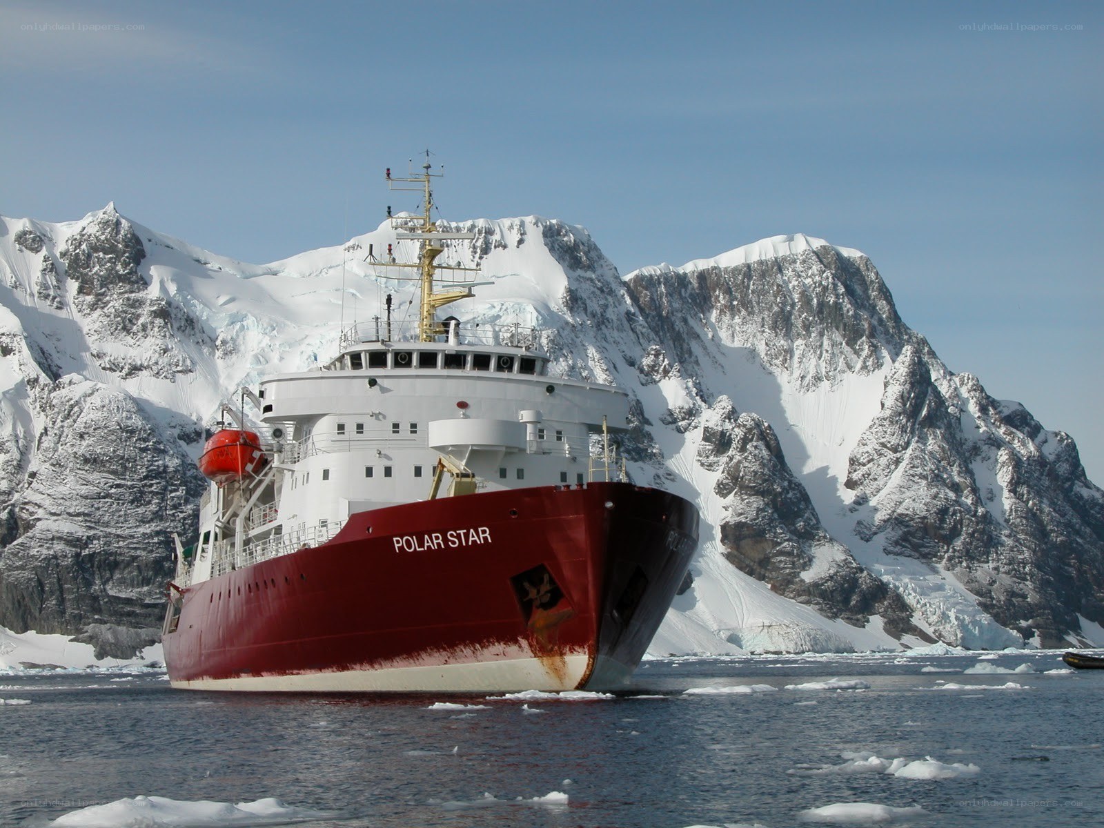 Polar Star ship in Antarctica