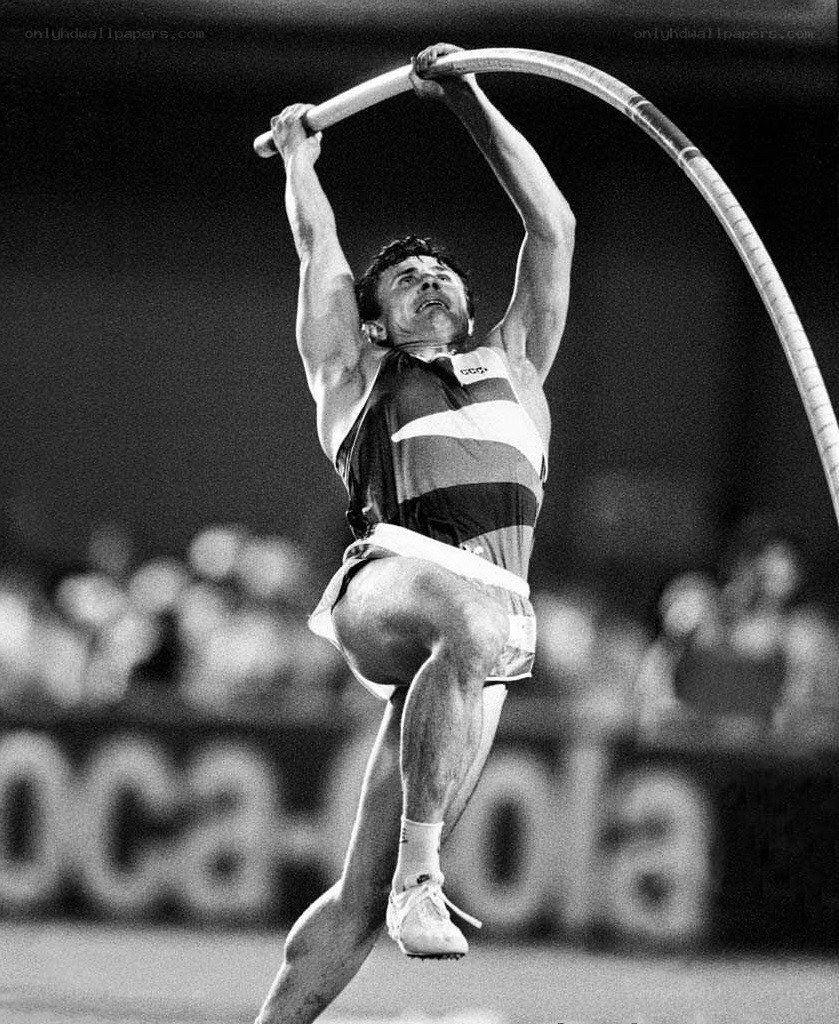 pole vaulter in action