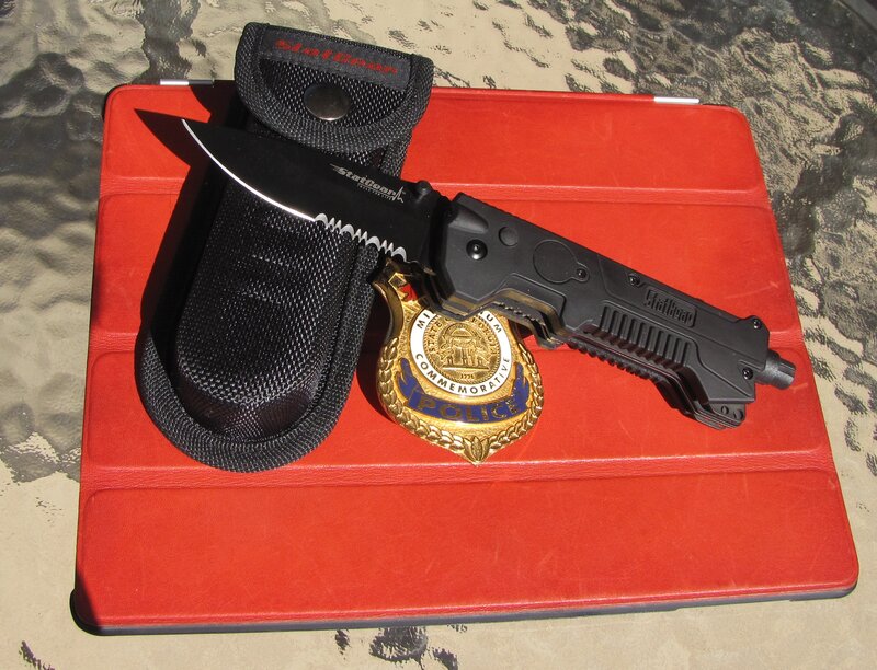 Police Badge and Knife