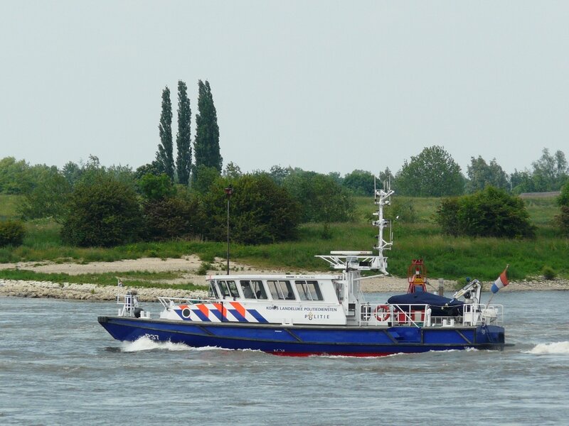 Police Boat on River