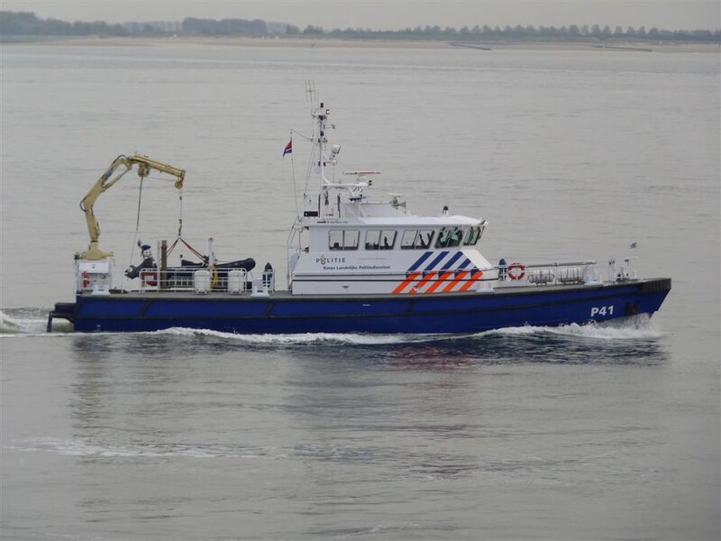 Police Boat on Water