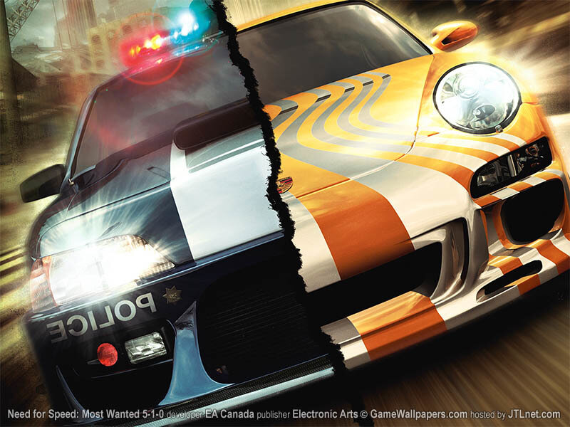 Police Car and Race Car — Orange