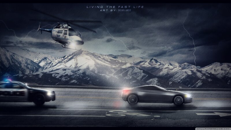 Police Car Chase — Gray