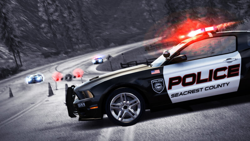 Police Car Chasing Cars