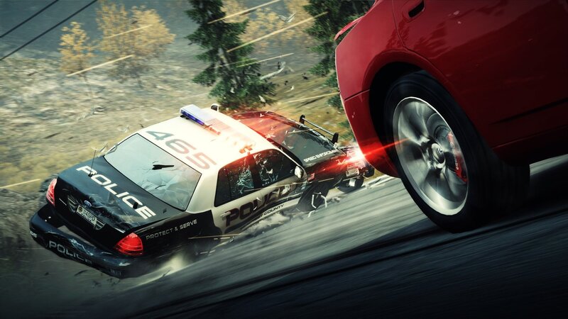 Police Car Crash — Black, Chaotic, Afternoon