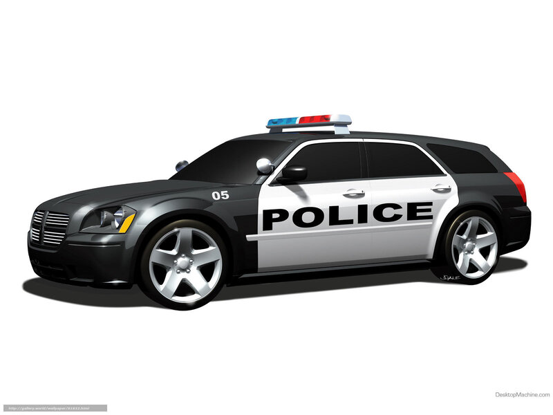 police car illustration