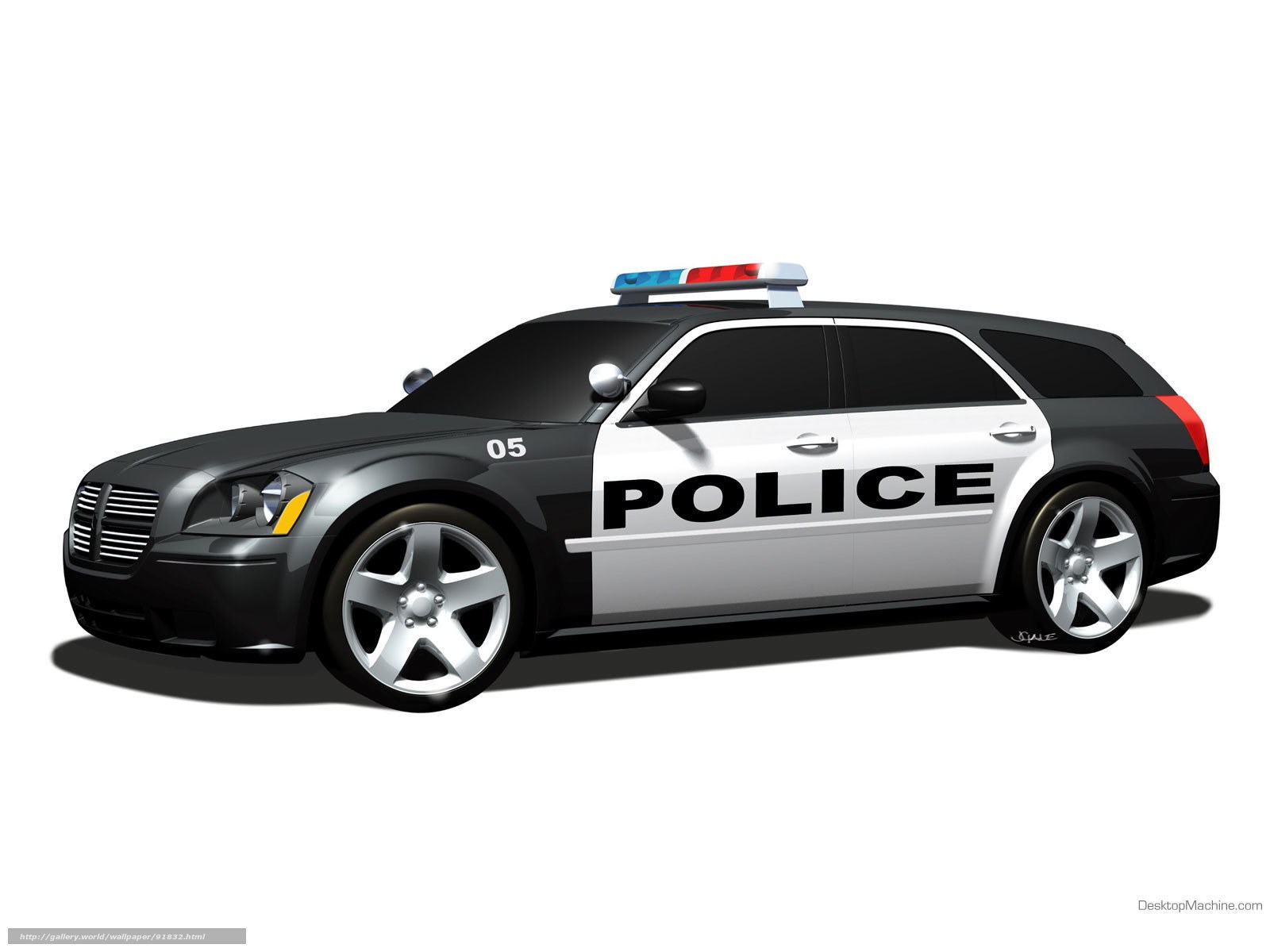 police car illustration