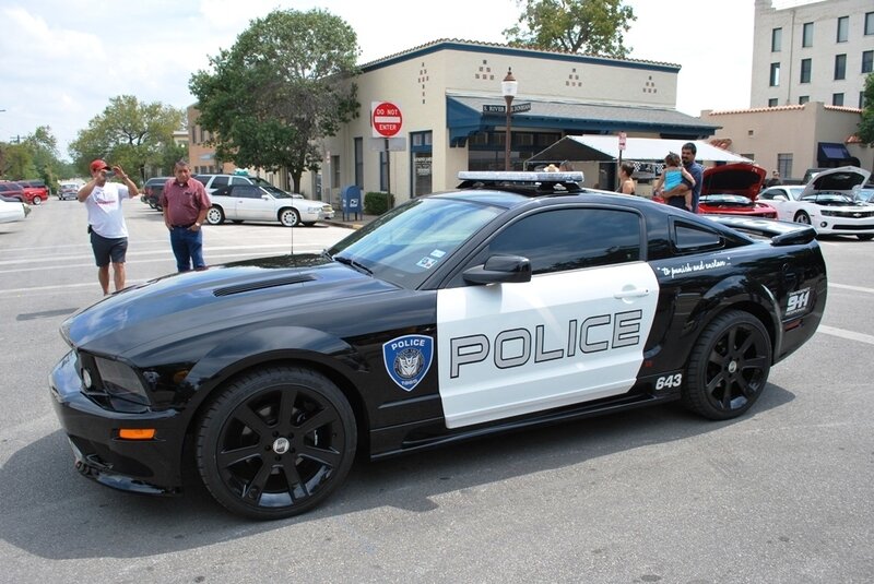 police car on display
