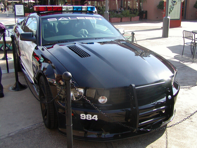 police car on display
