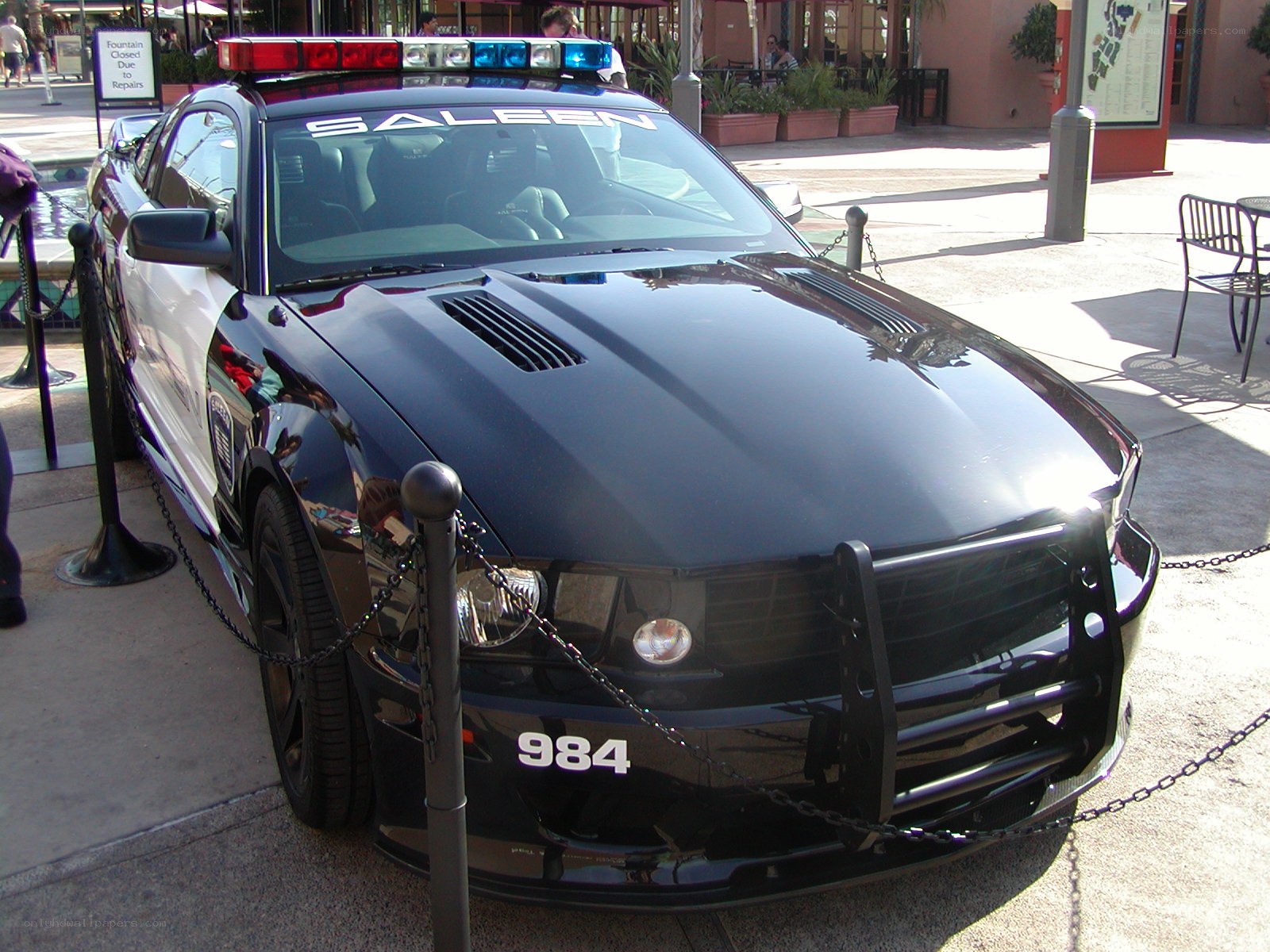 police car on display