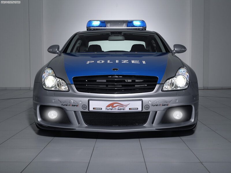 Police Car — Silver, Dramatic
