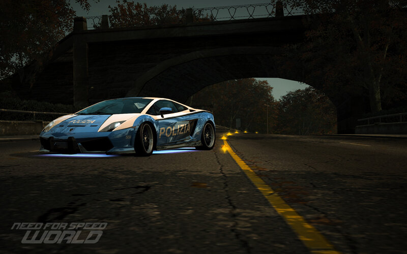 Police Car under Bridge