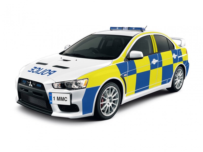Police Car — White