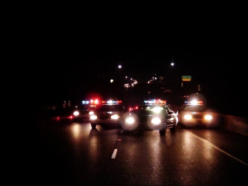 Police Cars on Highway