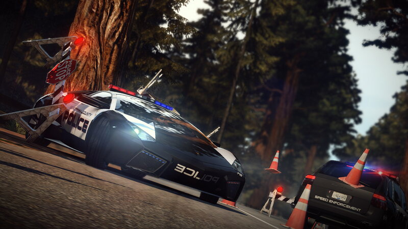 Police Cars on Road