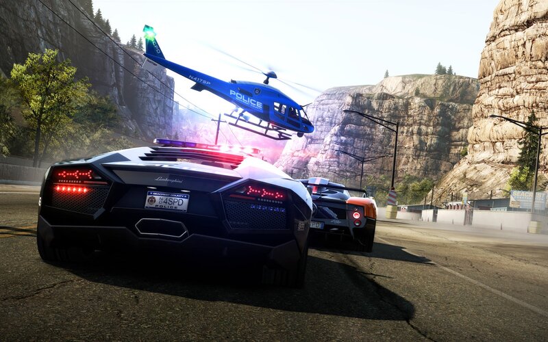 Police Chase in Canyon