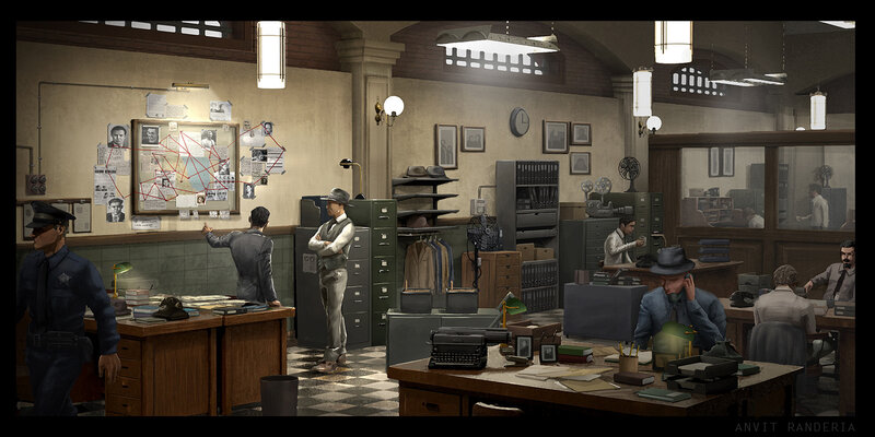 Police Detectives in Office