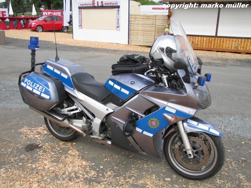 Police Motorcycle — Blue