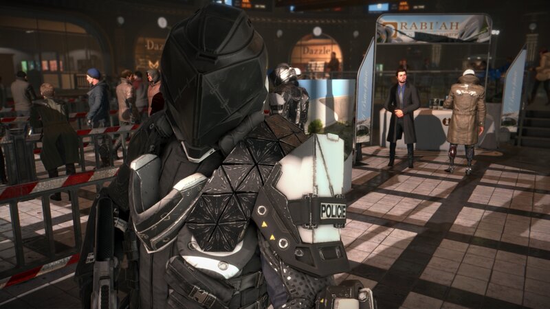Police Officer in Armor — Black