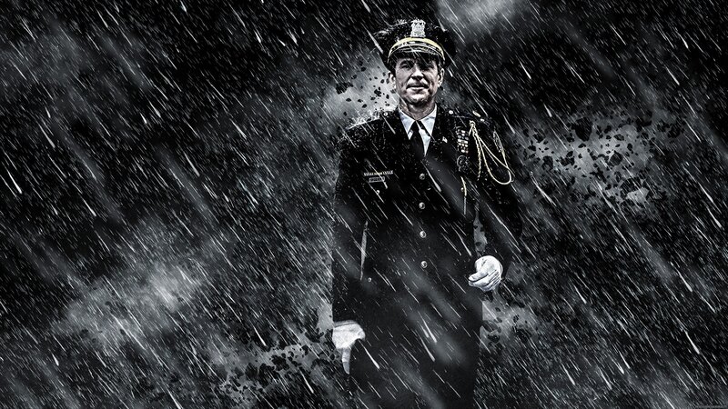 Police Officer in Rain