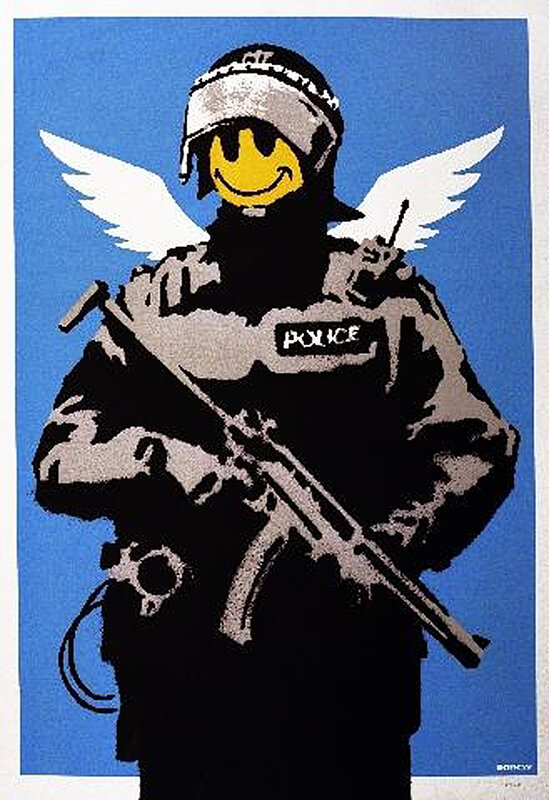 Police Officer with Angel Wings