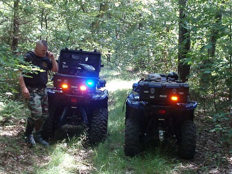Police Officer with ATVs