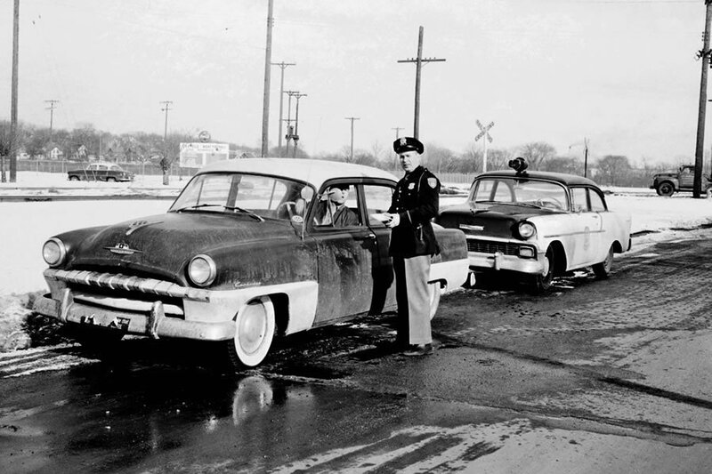 Police Officer with Car