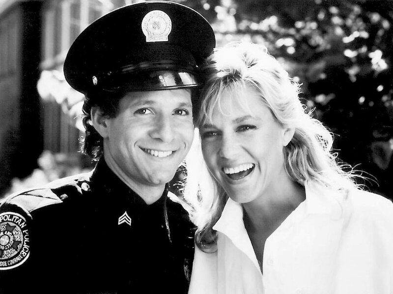 Police officer with woman