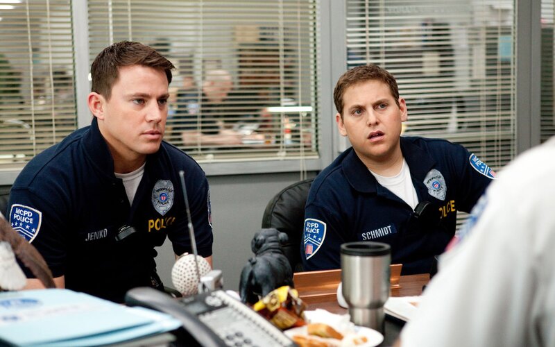 Police officers in a meeting