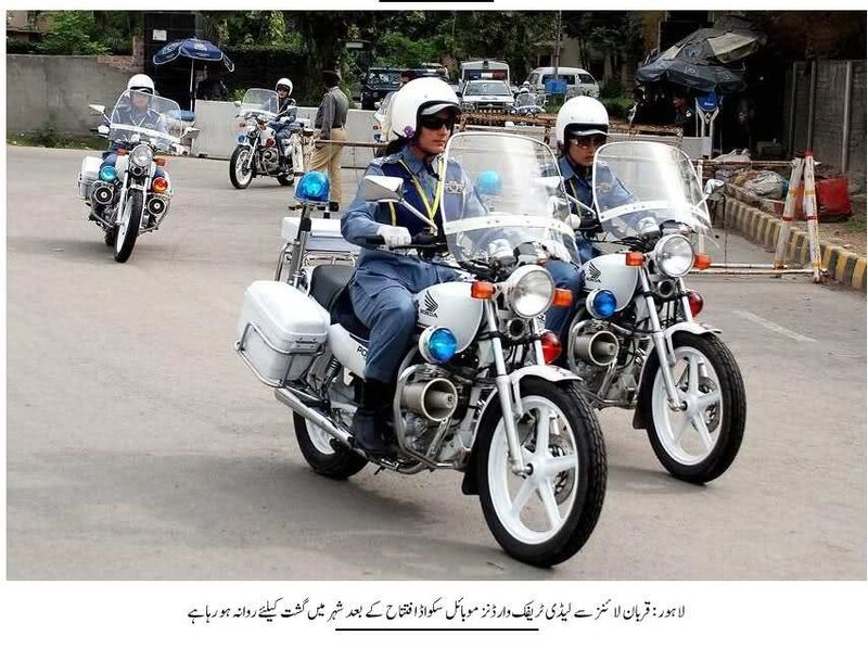 Police Officers on Motorcycles — Blue