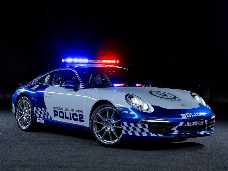 Police Porsche Car