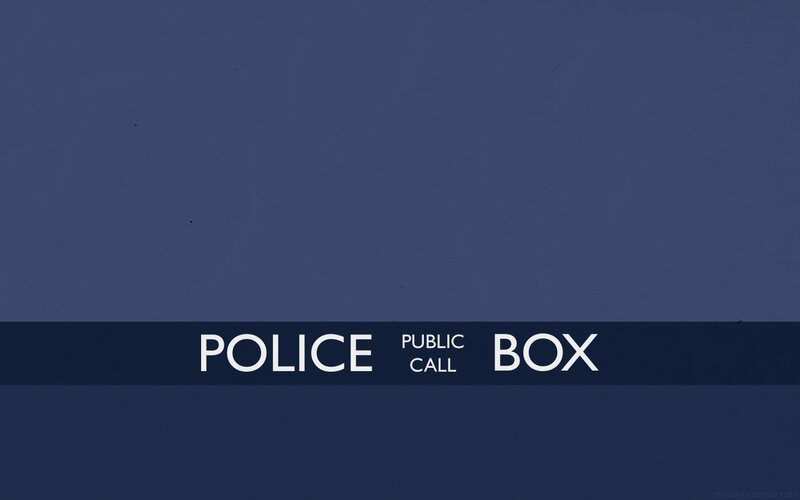 Police Public Call Box — Blue