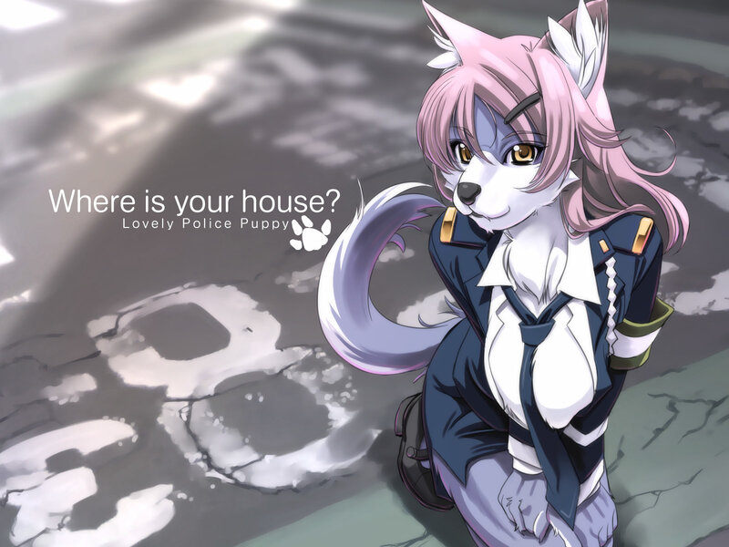 police puppy character